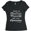 made in 1987 and still awesome Women's Triblend Scoop T-shirt