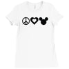 peace Ladies Fitted T-Shirt