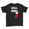 well hung endowed christmas stocking funny Youth Tee