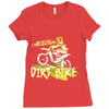 motorbike, love riding my dirtbike Ladies Fitted T-Shirt