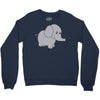 elephant cute Crewneck Sweatshirt