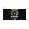 Never Underestimate The Strength Of A Lymphoma Cancer Warrior License Plate