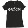 groom handcuffs Ladies Fitted T-Shirt