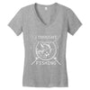 i thought i wanted a career turns out i just out paychecks to go fishi Women's V-Neck T-Shirt