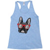 frenchie hipster Racerback Tank