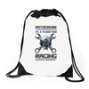 motocross extreme Drawstring Bags