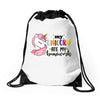 My Unicorn Ate My Homework Drawstring Bags