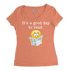 it's a good day to read Women's Triblend Scoop T-shirt