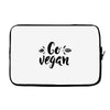 go vegan 2 Laptop sleeve
