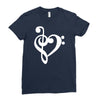 musik notes Ladies Fitted T-Shirt