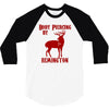 deer hunter body piercing by remington black tee shotgun rifle hunting 3/4 Sleeve Shirt