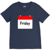 title of day of the week friday day of the week V-Neck Tee