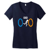portal bathroom parody video game Women's V-Neck T-Shirt