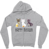 happy meowr Zipper Hoodie