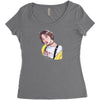 SON CHAEYOUNG Women's Triblend Scoop T-shirt