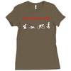 eat, sleep &amp; train triathlon sports, gym, athletic Ladies Fitted T-Shirt