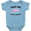 Save The Chubby Unicorns Baby Bodysuit