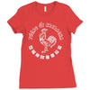 sriracha rooster Ladies Fitted T-Shirt