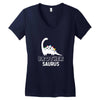 Brother Saurus Women's V-Neck T-Shirt