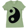 yin yang Ladies Fitted T-Shirt
