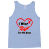 niece i wear a red heart ribbon Tank Top
