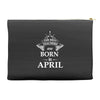 The Best Teachers Are Born in April Accessory Pouches