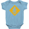 big foot xing big foot crossing sasquatch Baby Onesie