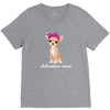 chihuahua mom V-Neck Tee