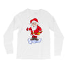 father christmas ringing xmas bells santa Long Sleeve Shirts