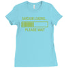 sarcasm loading funny computer tech gee Ladies Fitted T-Shirt