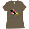 never give up poster Ladies Fitted T-Shirt