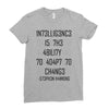 adapt or die encoded Ladies Fitted T-Shirt