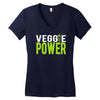 veggie power! Women's V-Neck T-Shirt