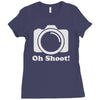 oh shoot camera Ladies Fitted T-Shirt