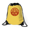 demented logo Drawstring Bags