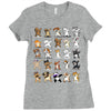 dabbing animals Ladies Fitted T-Shirt