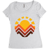 sunset mountain Women's Triblend Scoop T-shirt