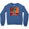 i want to believe santa parody Crewneck Sweatshirt