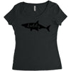 Daddy Shark Women's Triblend Scoop T-shirt