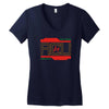 isla nublar acu Women's V-Neck T-Shirt