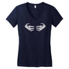 skeleton hands halloween Women's V-Neck T-Shirt