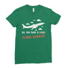 all you need is flight ticket Ladies Fitted T-Shirt