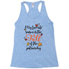my favorite season is the fall of the patriarchy Racerback Tank