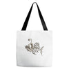 animal fishing tee graphic Tote Bags