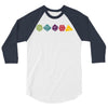 dungeons and dragons die hit 3/4 Sleeve Shirt