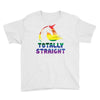 Totally Straight Lgbt Unicorn Youth Tee