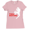 thai box boxe thailandese combattimento sport Ladies Fitted T-Shirt