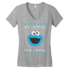 no cookies for santa Women's V-Neck T-Shirt
