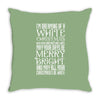 white christmas Throw Pillow