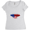 america flag Women's Triblend Scoop T-shirt